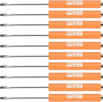 Pocket Schroevendraaier Set - 10-delige Set van Magnetische Sleufkop Schroevendraaiers