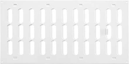Verstelbaar Schuifrooster 400x200 mm voor Ventilatie - Wit