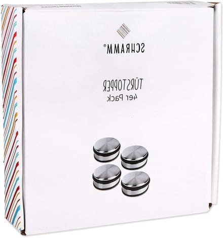 4-delige deurstoppers plat ca. 10 x 4 cm - deurbuffer deurstophouderbuffer - 4-pack