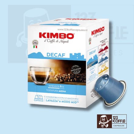Kimbo Decaffeinato capsules A Modo Mio 50 stuks – cafeïnevrije espresso