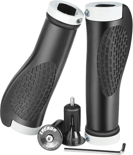 Ergonomische Fiets Handvatten met Uitbreidbare Aluminium Eindkappen voor MTB/BMX en Urban Fietsen