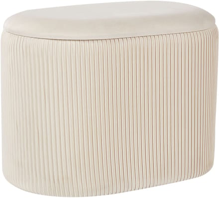 BELIANI RICHLAND - Poef - Lichtbeige - Poef