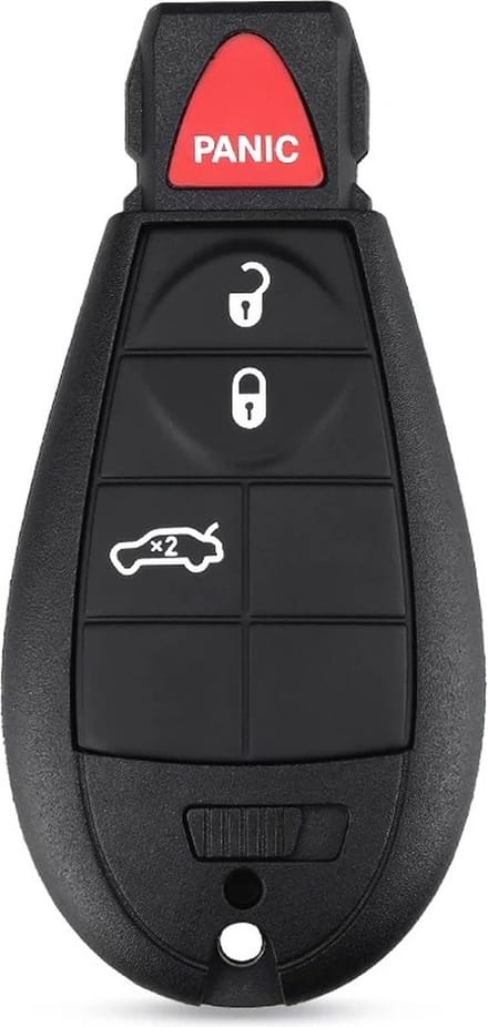XEOD Autosleutelbehuizing - sleutelbehuizing auto - sleutel - Autosleutel / Geschikt voor: Dodge 3 knops & panic knop