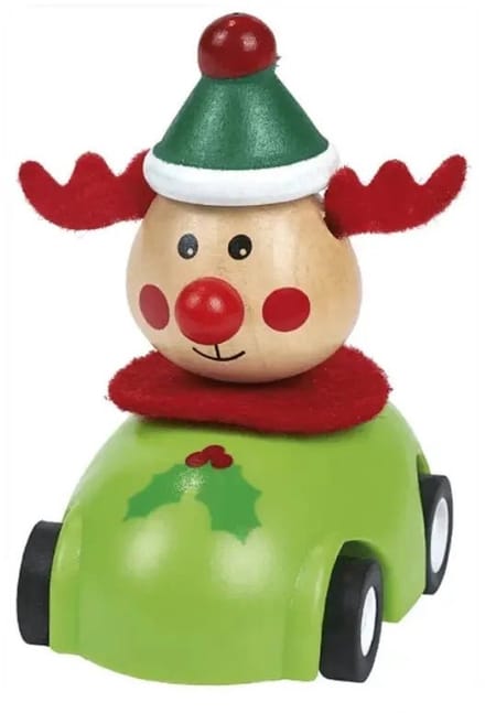 Kerst Pullback Rendier - Speelgoedvoertuig