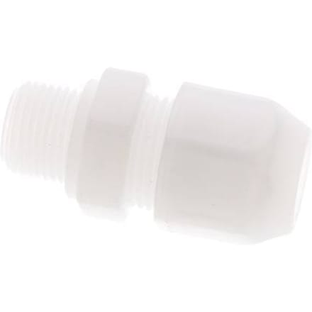 12x14mm & G3/8'' PP rechte slangkoppeling met buitendraad 10bar/145psi