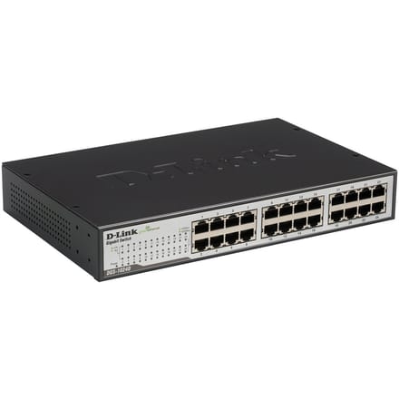 D-Link DGS-1024D - Netwerkswitch - Unmanaged - 24-Poorten