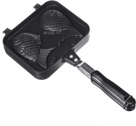 Taiyaki Pannenkoek Pan - Dubbele Visvormige Wafelmaker voor Thuis Koken en Desserts