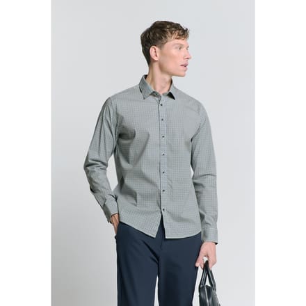 No Excess Shirt Stretch Allover Printed Cloud Größe: M | Business hemden Outlet | Herren