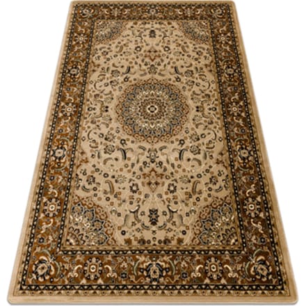 Kleden Rugsx Tapijt ROYAL E0177 Kader, rozet - beige 200x290 cm