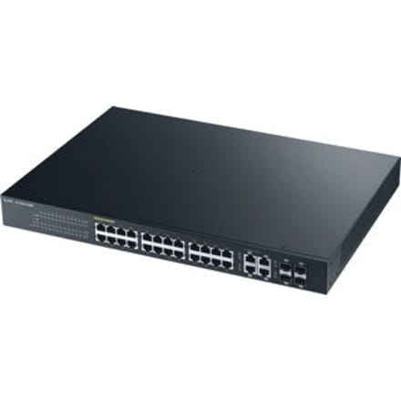 ZyXEL GS1920-24HPv2 24-poorts GbE Smart Managed PoE+ / 4 x combo Gigabit SFP+