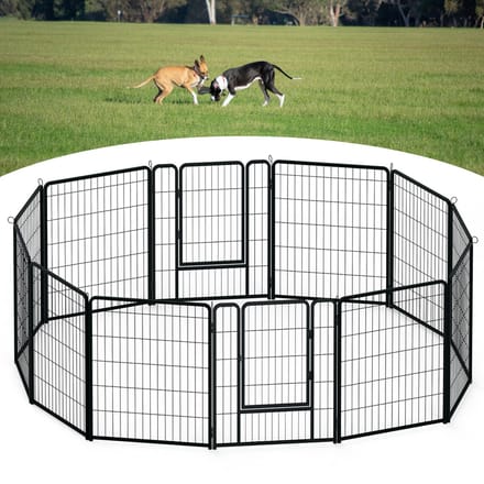 ACXIN Hondenren - Inklapbaar - Met deur - 65×80 cm - 12 panelen - Binnen - Buiten