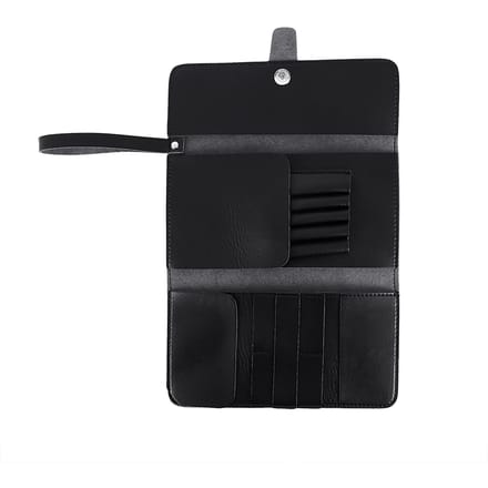 Multifunctionele Haarschaar Tas Pouch Pak Case Kammenhouder Kapper Styling Barbier Gereedschap black