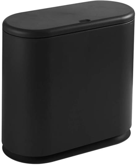 Allecto - Prullenbak - Scandinavische stijl - Compact design - Zwart