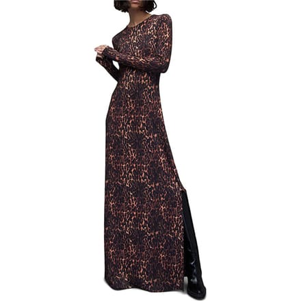 AllSaints Katlyn Anita Maxi Dr Natural Brown Taglia: 34 | Maxi abiti Outlet | Donna | Marrone