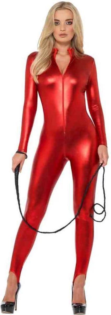 Fever Catsuit -S- Miss Whiplash Rood