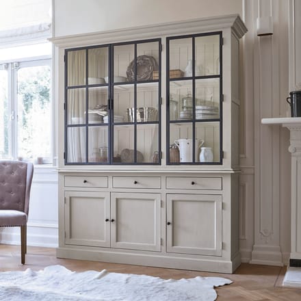 LOBERON Kast Thilot grijs/zwart
