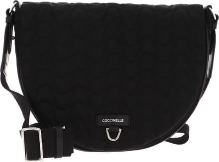 COCCINELLE Schoudertas Blaire Nyl. Mate Crossover Bag Noir / Noir Zwart