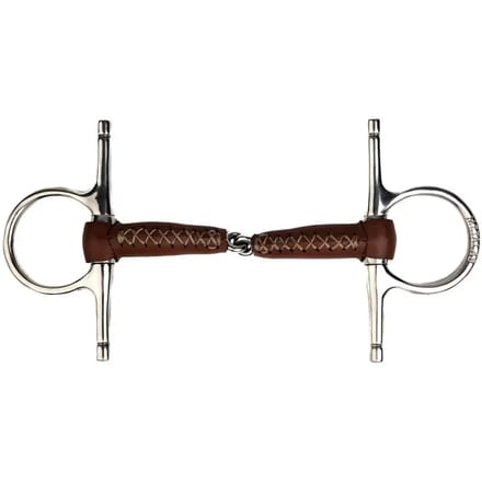Met leer bekleed paardenbit 17 mm Metalab Pinchless