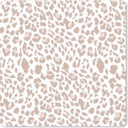 Muismat 20x20 cm - Mousepad Dierenprint - Panter - Pastel - Muismatten
