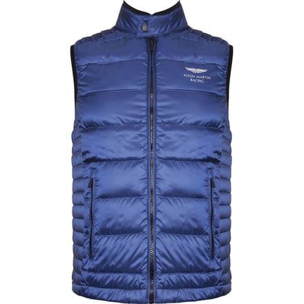 Hackett Aston Martin Racing Heren Blauw Moto Gilet