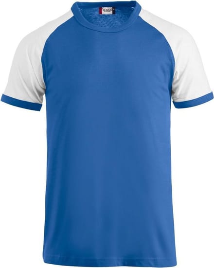 Clique Raglan-T 029326 - Kobalt/Wit - XXL