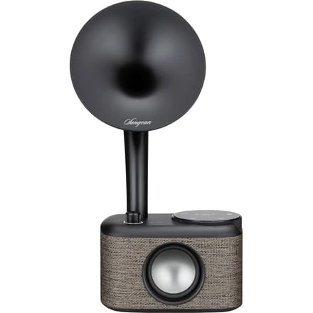 Sangean CP-100D Gramophone Radio DAB+, VHF (FM) AUX, Bluetooth, USB Touchscreen, Oplaadbaar Grijs