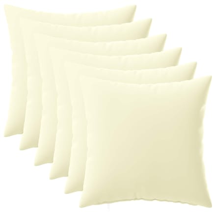 vidaXL - Kussensloop - 6 - pcs - HEERLEN - Crèmekleurig - 30 - x - 30 - cm - Polyester