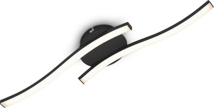 BRILONER - LED Plafondlamp - zwart - warm wit licht - 3.000 K - 12 W - 960 Lm