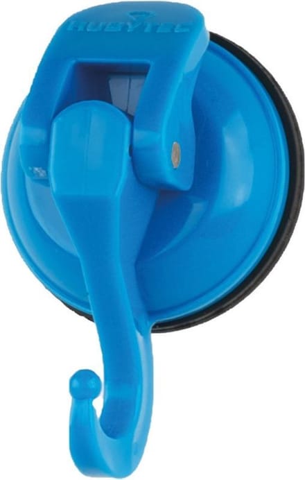 Rubytec Mammoth Zuignap - 7 x 4.7 x 4.7 cm - Twee-componentenrubber - Hanger - Belastbaar tot 4 Kg - Weerbestendig - Kledinghaak - Blauw
