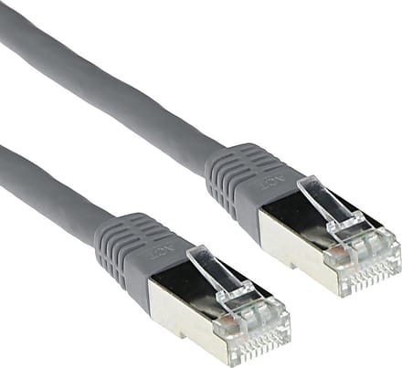 ACT ACT Grijze 2 meter LSZH SFTP CAT6 patchkabel met RJ45 connectoren FB9002