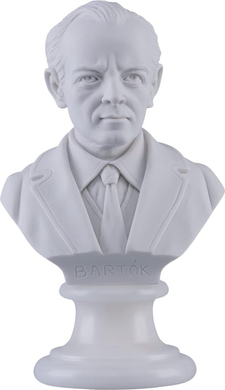 Music Gifts - Albast borstbeeld Bartok - 15 cm