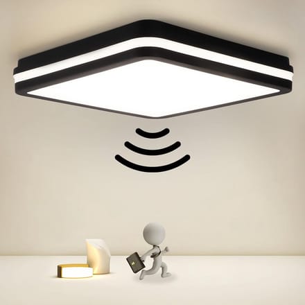 LED Plafondlamp met Bewegingsmelder 18W - 1800 Lumen - Neutraal Wit - IP54 Waterdicht