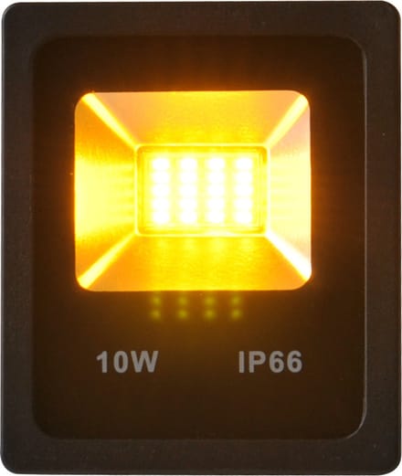 Gele LED Bouwlamp 10 Watt - IP66 - Crius
