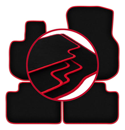 CARLUX-RED automatten voor: BMW iX3 G08 SUV (2021-)