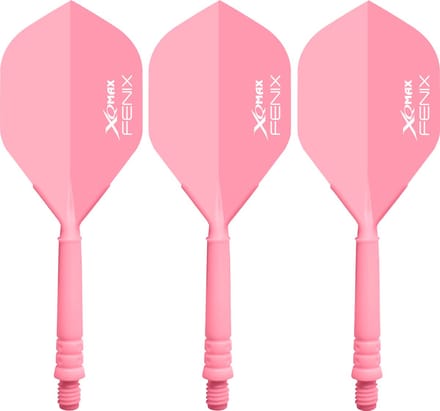 XQ Max Fenix Bar Flights Pink Standard - Dart Flights
