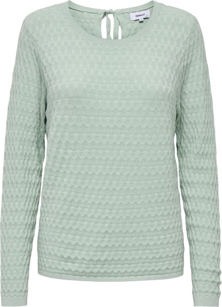 ONLY - ONLFAYE LIFE LS STRUC BOATNECK CC KNT - Meisjes - Gebreide truien