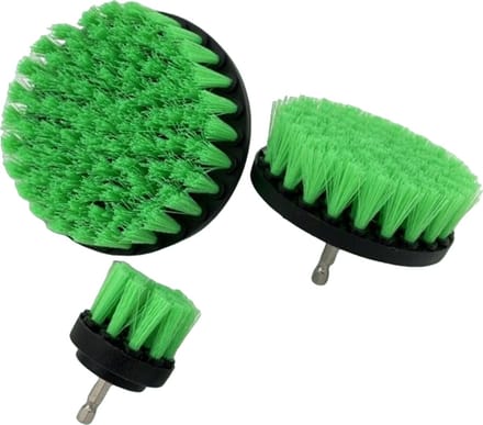 CRIJNS - Carpet Drill Brush Set x3 – Hard – Green