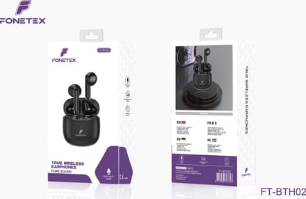 True Wireless Headphone Black FT-BTH02