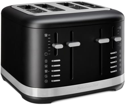 KitchenAid 5KMT4109EBM - Broodrooster - Zwart - 4 Sleuven - 7 Bruiningstanden