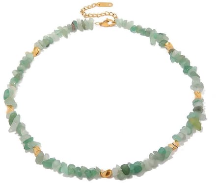 Ketting met Groene Stenen – Aards & Tijdloos | Twinolo