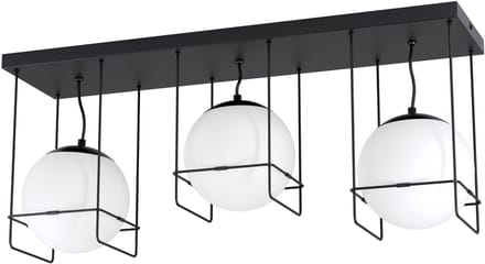 EGLO Versuola Plafondlamp - E27 - 77 cm - Zwart/Wit