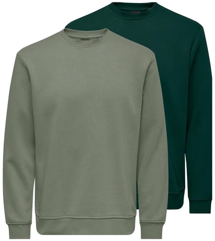 Only & Sons Heren sweatshirt 2 pack Connor