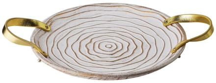 MONDEX - DAZ SERRIE - Dienblad 29x38x3cm met gouden handvatten