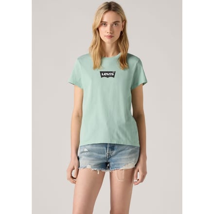 Levi's The Perfect Tee Baby Black Größe: M | Hemden Outlet | Damen | Schwarz