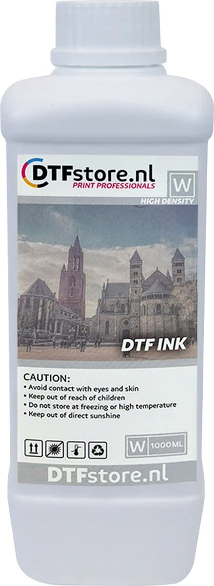 DTF Inkt - 1 liter - Wit - DTF overdracht - DTF printer - High density - Luneno