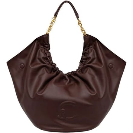 COCCINELLE Leren schoudertas shopper Smash Handbag Smooth Leather Berry donkerpaars