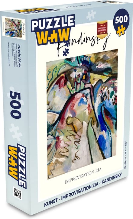 Puzzel Kunst - Improvisation 21A - Kandinsky - Legpuzzel - Puzzel 500 stukjes
