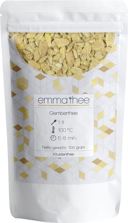 Gemberthee 100 Gram - Losse Thee - Puur & Natuurlijk - Pittig & Verwarmend