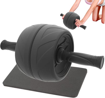 Buikspierroller - Core Trainer - Kracht Training - Verstelbare Breedte - 38cm Lengte - Zwart