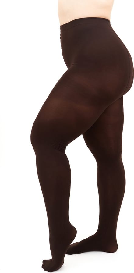 Giulia - Positive Micro 3D 70den Panty (enkel in grote maten) - Koffie - 2XL
